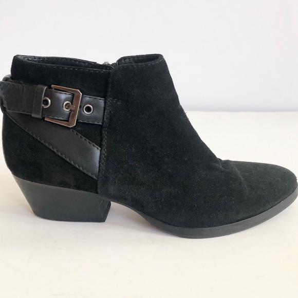 Aquatalia Farin Black Suede Weatherproof Bootie Size 5.5 - Picture 2 of 14